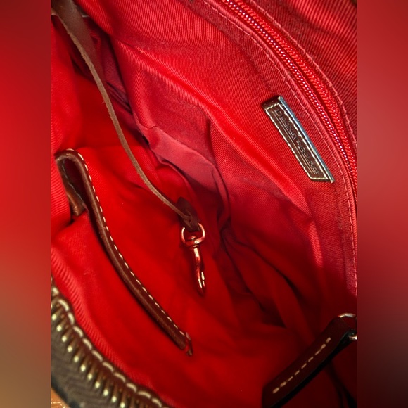 Dooney & Bourke Brown Heart Shoulder Bag - Picture 3 of 9